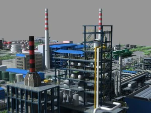 refinery 3D Model