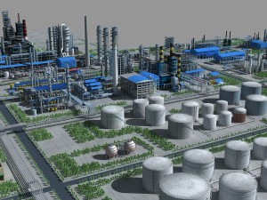 refinery Modello 3D