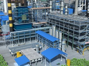 refinery Modello 3D