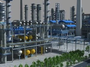 refinery Modello 3D
