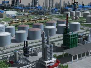 refinery Modello 3D