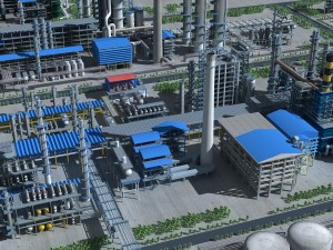 refinery Modello 3D