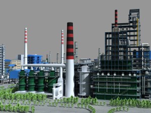 refinery Modello 3D