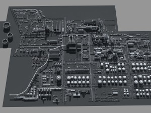 refinery Modello 3D