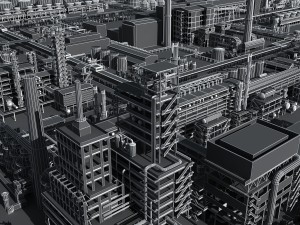 refinery Modello 3D