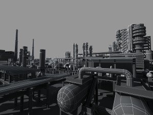 refinery Modello 3D