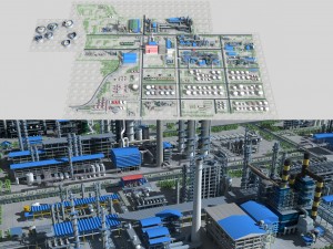 refinery Modello 3D