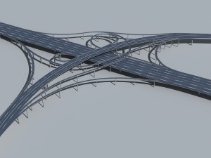 highway viaduct 3D Model