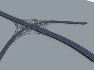 highway viaduct 3D-Modell