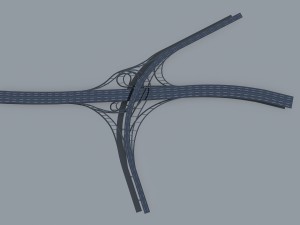 highway viaduct 3D-Modell