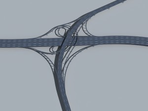 highway viaduct 3D-Modell