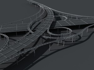 highway viaduct 3D-Modell