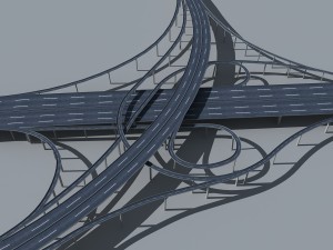 highway viaduct 3D-Modell