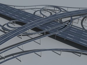 highway viaduct 3D-Modell