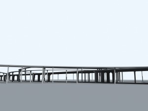 highway viaduct 3D-Modell