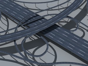 highway viaduct 3D-Modell