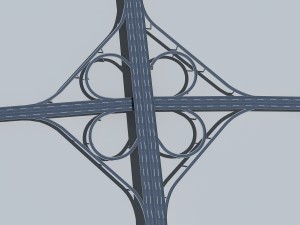 highway viaduct 3D Модель