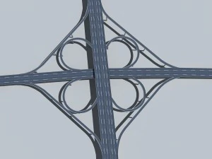 highway viaduct 3D Model