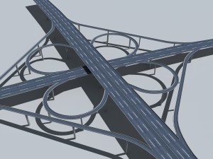 highway viaduct 3D Модель