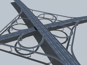 highway viaduct 3D Model