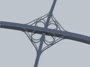 highway viaduct 3D Модель