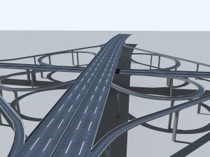 highway viaduct 3D Модель