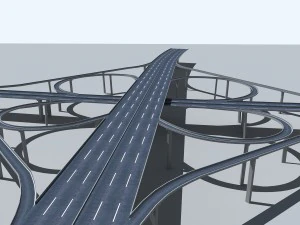 highway viaduct 3D Model