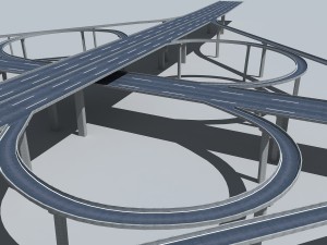 highway viaduct 3D Модель