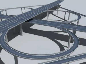 highway viaduct 3D Model