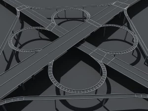 highway viaduct 3D Model
