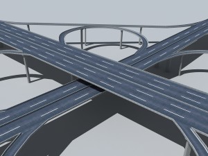 highway viaduct 3D Модель