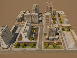 city block 3Dモデル