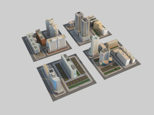 city block 3Dモデル