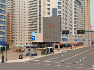 city block 3Dモデル