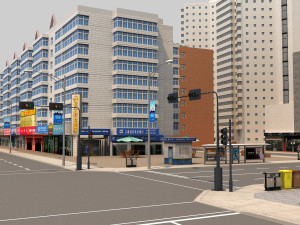 city block 3Dモデル