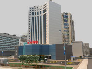 city block 3Dモデル