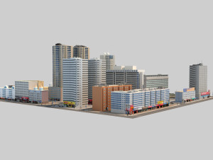 city block 3Dモデル