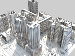 city block 3Dモデル