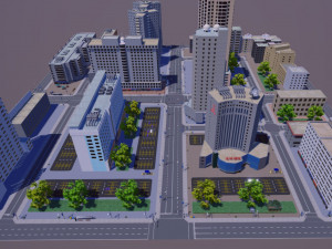 city block 3Dモデル