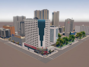 city block 3Dモデル