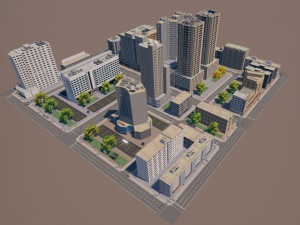 city block 3Dモデル