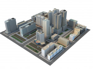 city block 3Dモデル