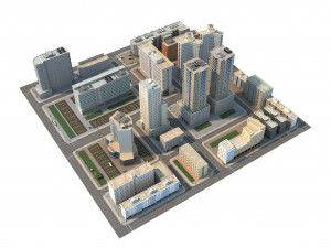 city block 3Dモデル