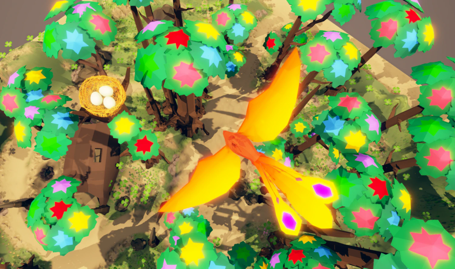 fantasy phoenix forest 3D Model .c4d .max .obj .3ds .fbx .stl .blend 