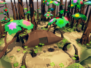 fantasy phoenix forest 3Dモデル