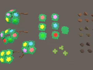 fantasy phoenix forest 3D Model