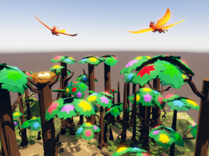 fantasy phoenix forest 3Dモデル