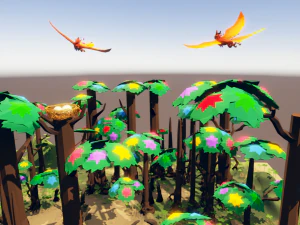 fantasy phoenix forest 3D Model