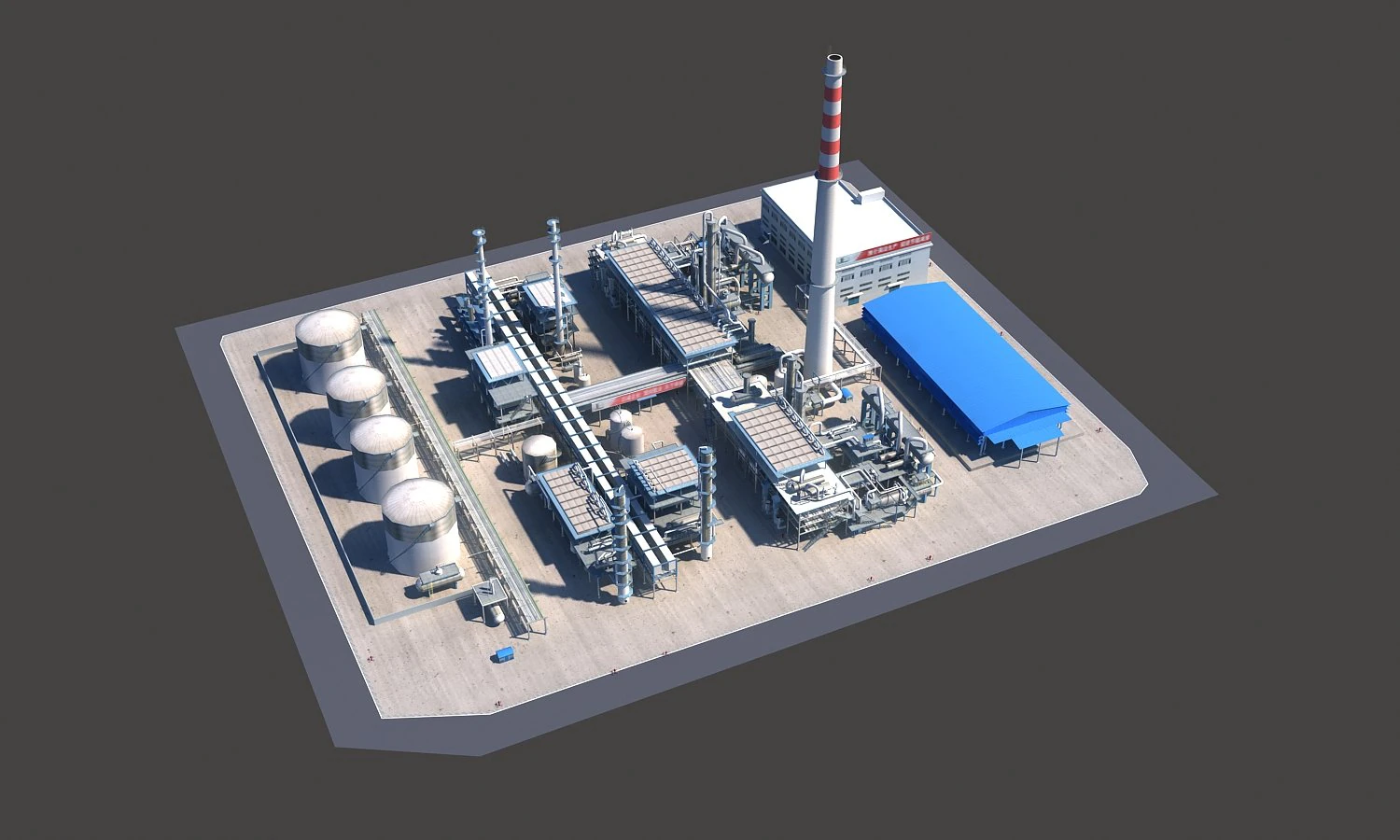 refinery 3D Model .c4d .max .obj .3ds .fbx .stl .blend 