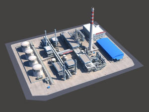 refinery 3D Model